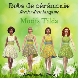 Bridesmaid dress // Look floral // Recolor dress basegame project image