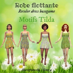 Dressflutter // Look floral // Recolor dress basegame project image