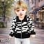 Infant - Cute animal print puffer jacket for chilly days logo