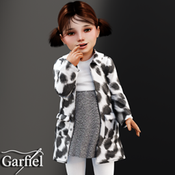 Toddler - Stylish layered outfit with bold animal print coat project image