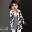 Toddler - Stylish layered outfit with bold animal print coat logo
