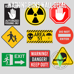 Warning signs Wall Decal project image