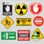 Warning signs Wall Decal logo