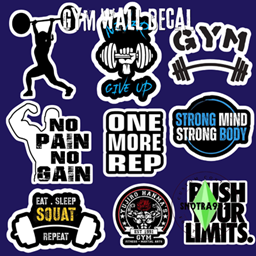 Gym Wall Decal logo