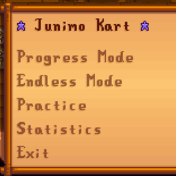 Junimo Kart Practice Mode and Statistics logo