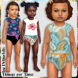 Toddler Hawaiian Print Bodysuits project image