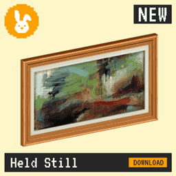 Raster Rabbit: Daily Drop - Held Still | SILENT PAUSES Abstract Collection (3 New Paintings)
