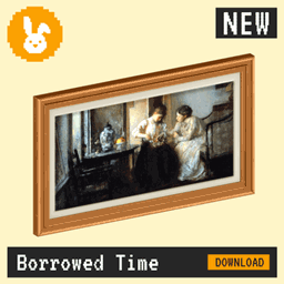 Raster Rabbit: Daily Drop - Borrowed Time | SILENT PAUSES Genre Collection (3 New Paintings) project image