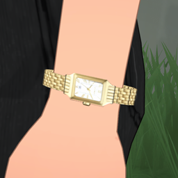 Gold Stylish watch logo
