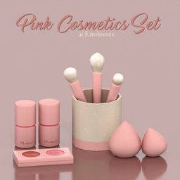Emdoescc | Pink Makeup Cosmetics Clutter project image