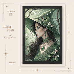 wall art Forest Magic (green) project image