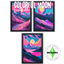 Colorful moon painting logo