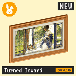 Raster Rabbit: Daily Drop - Turned Inward | SILENT PAUSES Portrait Collection (3 New Paintings) project image
