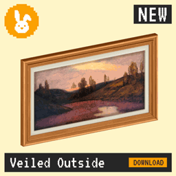 Raster Rabbit: Daily Drop - Veiled Outside | SILENT PAUSES Landscape Collection (3 New Paintings) project image