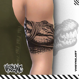 [VHSync] Crocodile tattoo project image