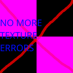 no more texture errors logo