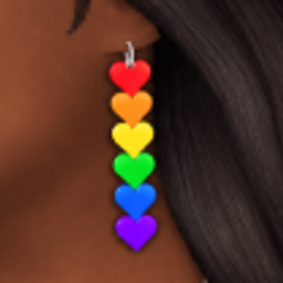 Rainbow Heart Earrings project image