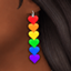 Rainbow Heart Earrings logo