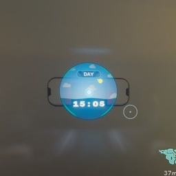 Time of day display displays the time project image