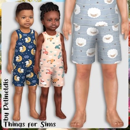 Toddler Sheep Pajamas Shorts project image