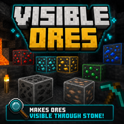 Visible ores - Overworld & Nether logo