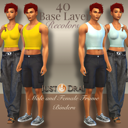 Base Layer Binders - Male and Female Frames Plus, about those Turtle necks.... project image