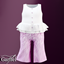 Infant - Soft peplum outfit with playful zebra patterned pants logo