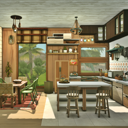 Tropical  Home 1 - Kitchen and Dining Room project image