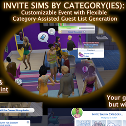 Invite Sims by Category(ies) - a Flexible Customizable Invite System and Event project image