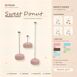 SuNian_Donut pendant light（S,M,L） logo