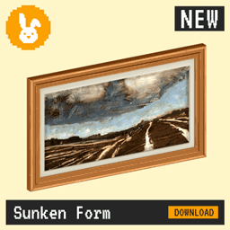 Raster Rabbit: Daily Drop - Sunken Form | SILENT PAUSES Abstract Collection (3 New Paintings)