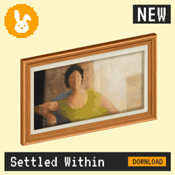 Raster Rabbit: Daily Drop - Settled Within | SILENT PAUSES Portrait Collection (3 New Paintings)