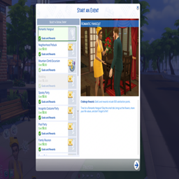 Romantic Hangout Event — Simsefin / Translated to Spanish by dokimtz project image