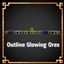 Outline Glowing ores logo