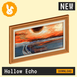Raster Rabbit: Daily Drop - Hollow Echo | SILENT PAUSES Abstract Collection (3 New Paintings)