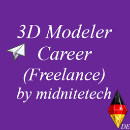 Freelance 3D Modeler Career - German Translation by DreamingJane logo