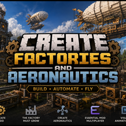 Create Factories and Aeronautics logo