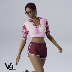Sabrina Pink Crop top with detailing project image