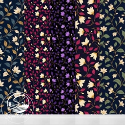 Midnight Bloom Botanical Wallpaper Set project image