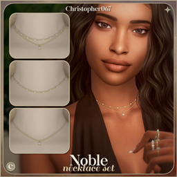 Noble Necklace Set - Diamond Bead Chain Layered Necklaces project image