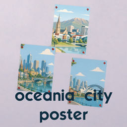 Oceania City Poster project image