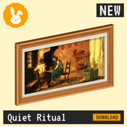 Raster Rabbit: Daily Drop - Quiet Ritual | EARLY LIGHT Genre Collection (3 New Paintings)