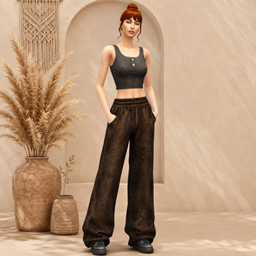 Velvet Nomad Baggy pants logo