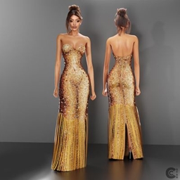 Sparkly Gold Gown project image