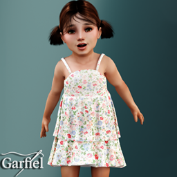 Toddler - Light floral sundress with soft layered summer styling project image