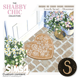 Sims4Luxury - Shabby Chic - Lovely Heart - Doormat project image