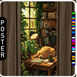 🖼️ [ESI] Sleepy Book Nook (Poster) logo