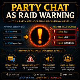 Party chat as raidwarning logo