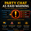 Party chat as raidwarning logo