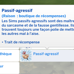 Passive-Aggressive Reward Trait - Traduction FR project image